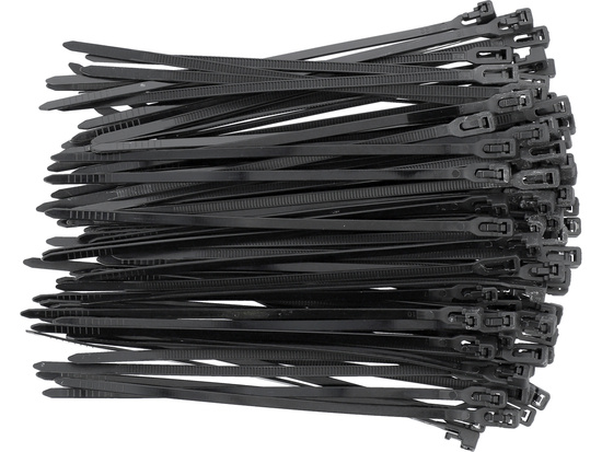 RELEASABLE CABLE TIES 3,6X150MM 100PCS BLACK