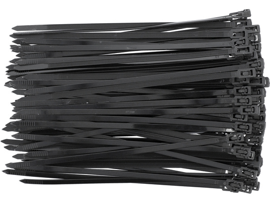 RELEASABLE CABLE TIES 4,8X200MM 100PCS BLACK