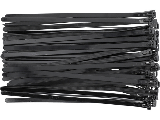 RELEASABLE CABLE TIES 7,6X250MM 50PCS BLACK