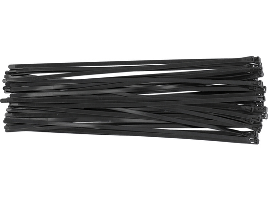 RELEASABLE CABLE TIES 7,6X450MM 50PCS BLACK