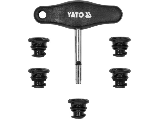 REMOVAL INSTALL T-HANDLE WRENCH WITH 5PCS OIL PAN DRAIN SCREW PLUG SET
