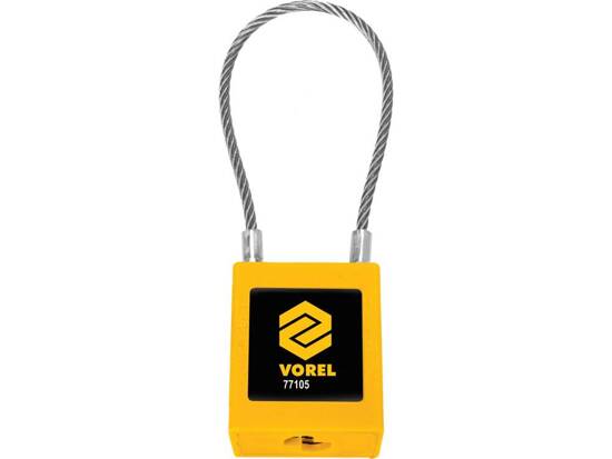 S/S WIRE SAFETY PADLOCK WITH NYLON ISOLATED BODY