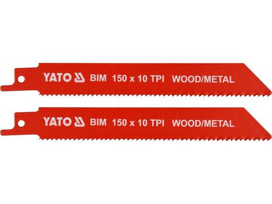 SABRE SAW BLADES BIM 150MM 10TPI 2PCS