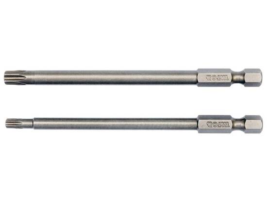 SCREWDRIVER BIT SETS 1/4'', 2 PCS - TORX SECURITY: T20X100MM; T30X100MM 1/4'' HEX DRIVE