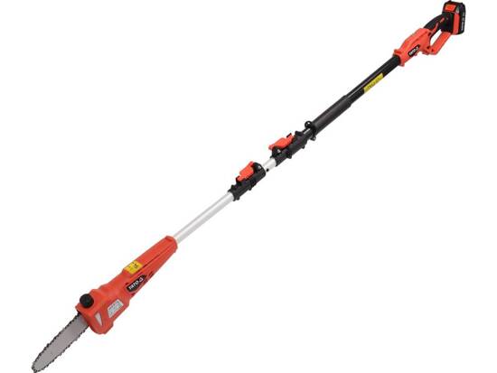 SET OF 18V TELESCOPIC CHAIN SAW WITH BATTERY AND CHARGER