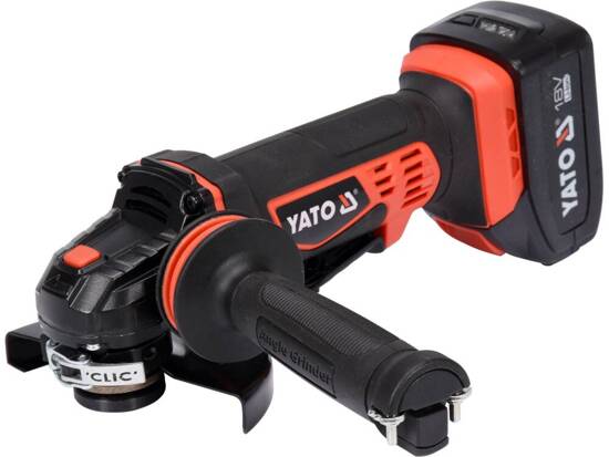 SET OF ANGLE GRINDER WITH 2 BATTERIES AND CHARGER 18V