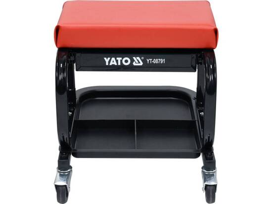 SHOP ROLLER SEAT STOOL WITH TOOL TRAY