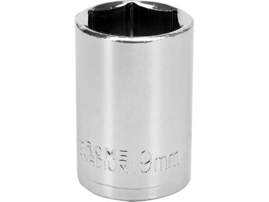 SOCKET 6PT 1/2" 19MM