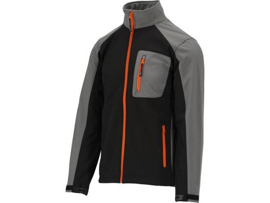 SOFTSHELL JACKET BLACK-GREY L