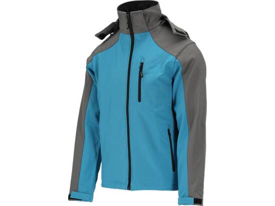 SOFTSHELL JACKET WITH HOOD BLUE L