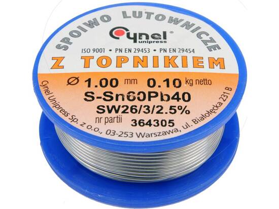 SOLDER SN60PB40 1.0MM 100G