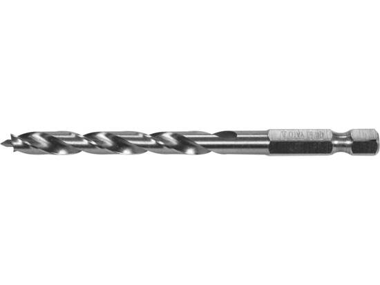 SPUR WOOD DRILL BIT 6MM HEX