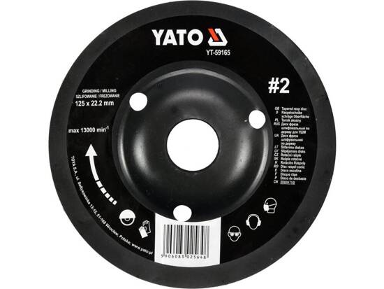 TAPERED RASP DISC 125MM NO2