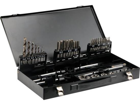 TAPS AND DIES SET M3-M12, 44 PCS