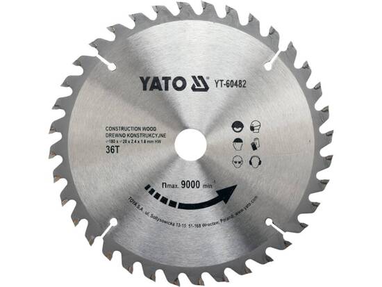 TCT CIRCULAR SAW FOR CONSTRUCTION WOOD 180X20MM