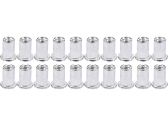 THREADED ALUMINUM RIVET NUTS M5, 20PCS