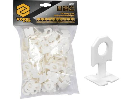 TILE LEVELING CLIPS 1MM 100PCS