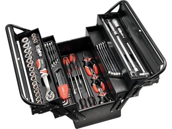 TOOL BOX WITH TOOLS 62PCS