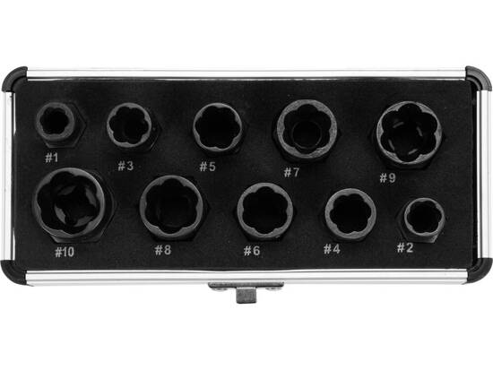 TWIST SOCKET SET 10 PCS, LONG