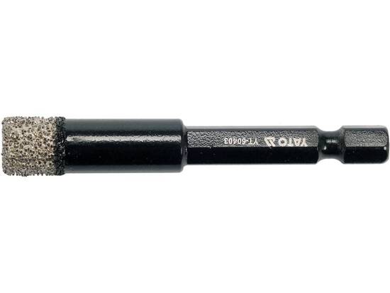 VACUUM DIAMOND DRILL WITH HEX SHANK- 10MM