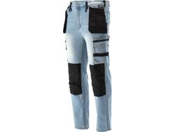 AJUSTEMENT PANTALON DE TRAVAIL JEAN STRETCH TAILLE BLEU CLAIR. L