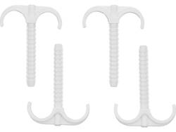 CROCHETS DE MONTAGE BIS, DOUBLE INSTALLATEUR AVEC GOUPILLE D'INSTALLATION RAPIDE POUR TUYAUX 15-28MM, 4 PCS.