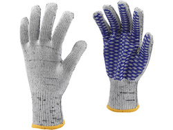 GANTS EN COTON ET POLYESTER AVEC MAILLE PVC, CROIX