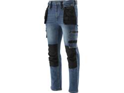 PANTALON DE TRAVAIL D'ASSEMBLAGE JEAN STRETCH TAILLE BLEU FONCÉ. 2XL