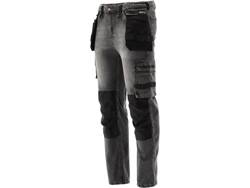 PANTALON DE TRAVAIL D'ASSEMBLAGE JEAN STRETCH TAILLE GRIS ACIER. S