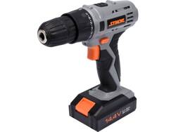 PERCEUSE ET TOURNEVIS 14,4 V; 1 VITESSE, 0-650 RPM; 1 BATTERIE LI-ION 1,3 AH; CHARGEUR 3H