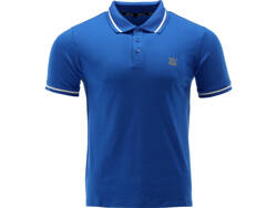 POLO DOUX, BLEU, TAILLE. 3XL