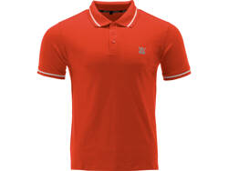 POLO DOUX, ORANGE, TAILLE. 3XL