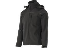 VESTE SOFTSHELL À CAPUCHE TAILLE OBSIDIENNE. S