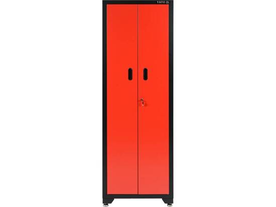 ARMOIRE D'ATELIER HAUTE DOUBLE PORTE AVEC 3 ÉTAGÈRES. DIMENSIONS DU CABINET : 660 X 457 X 2000MM.