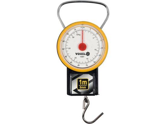 BALANCE À RESSORT 32 KG AVEC MESURE ROULÉE 1 M