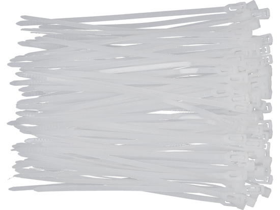 BANDES EN PLASTIQUE, 3,6X150MM, 100PCS, BLANCHES