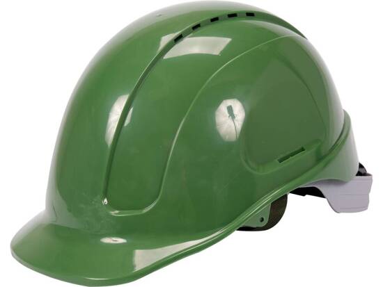 CASQUE DE PROTECTION VERT HAUTE CONFORT AJUSTEMENT RAPIDE ABS