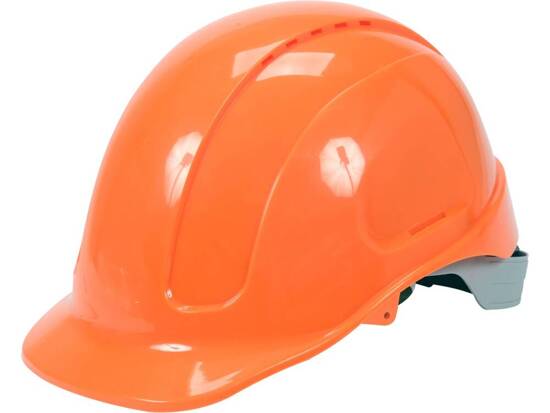 CASQUE DE SÉCURITÉ ORANGE GRAND CONFORT RÉGLAGE RAPIDE ABS