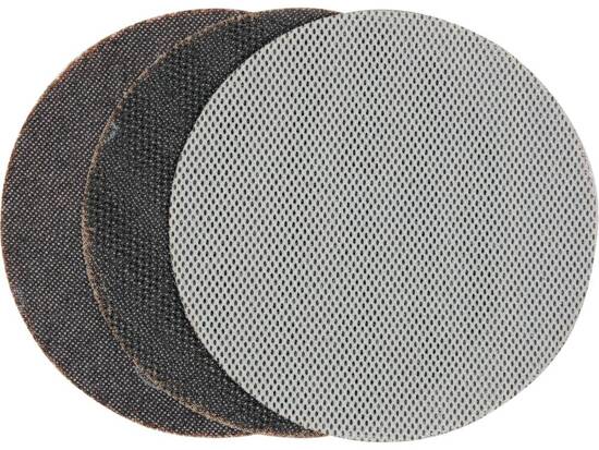 DISQUE A MAILLE ABRASIF AVEC VELCRO 225MM, 3 PCS. P120 POUR BROYEUR