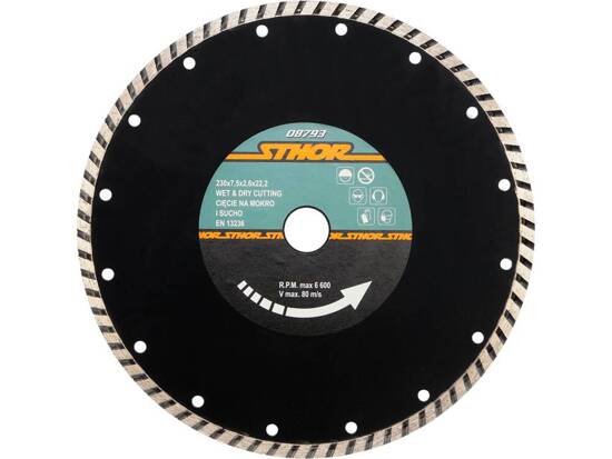 DISQUE DIAMANT ''TURBO'' - 230MM