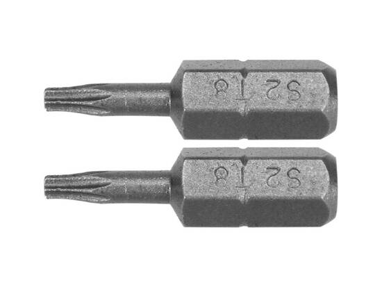 EMBOUTS 1/4''X25 MM TORX T8 2 PIÈCES