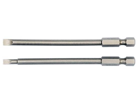 EMBOUTS DE TOURNEVIS 1/4'', PLATS: 4X100MM, 5X100MM