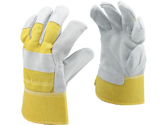 GANTS DE CONSTRUCTION TAILLE CUIR DE VACHE. 10