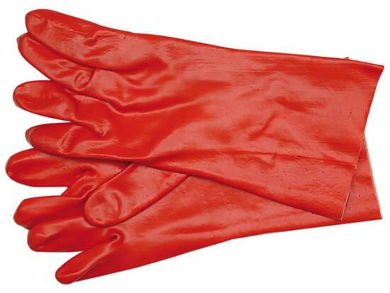 GANTS EN CAOUTCHOUC /ROUGE/