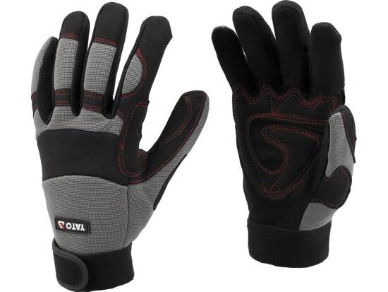 GANTS EN CUIR SYNTHÉTIQUE. PROTECTION CONTRE LES IMPRESSIONS. TAILLE 10