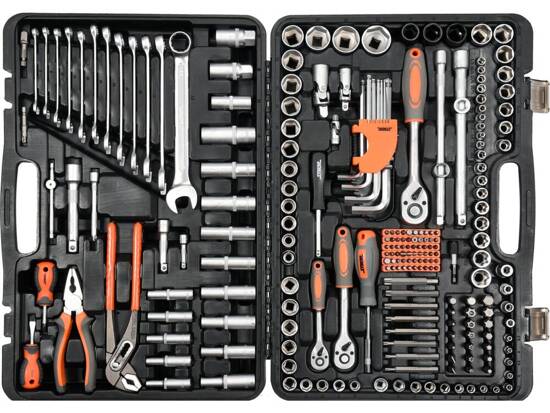 JEU D'OUTILS 1/2'', 3/8'', 1/4'' 225 PIÈCES.