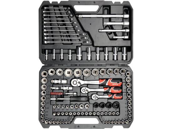 JEU D'OUTILS 1/4'', 3/8'' ET 1/2'', 120 PCS.