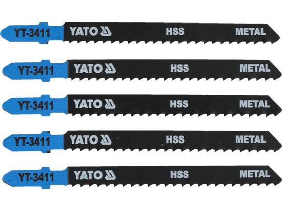 LAME DE SCIE SAUTEUSE TYPE T, 8 TPI, POUR MÉTAL, 5 PIÈCES