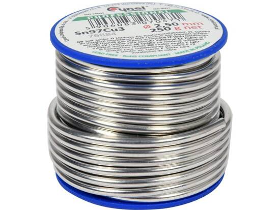 LIANT, FIL À SOUDER POUR INSTALLATIONS EN CUIVRE SUR BOBINE 2,5MM, 250G, SN97CU3