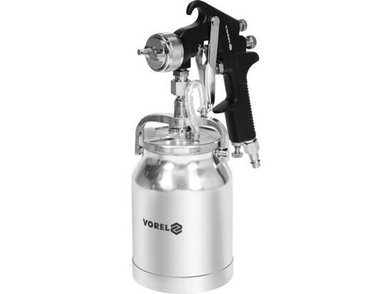 PISTOLET PULVÉRISATEUR HVLP 1000ML AVEC RÉSERVOIR INFÉRIEUR. BUSE 1,8MM